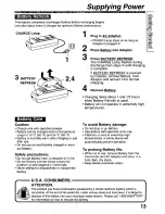 Предварительный просмотр 13 страницы Panasonic Palmcorder PV-L780 User Manual