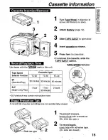 Предварительный просмотр 15 страницы Panasonic Palmcorder PV-L780 User Manual