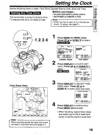 Предварительный просмотр 19 страницы Panasonic Palmcorder PV-L780 User Manual