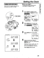 Предварительный просмотр 21 страницы Panasonic Palmcorder PV-L780 User Manual