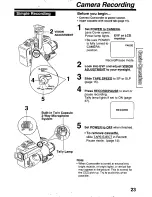 Предварительный просмотр 23 страницы Panasonic Palmcorder PV-L780 User Manual