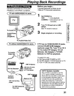 Предварительный просмотр 31 страницы Panasonic Palmcorder PV-L780 User Manual