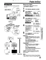 Предварительный просмотр 39 страницы Panasonic Palmcorder PV-L780 User Manual