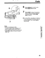 Предварительный просмотр 41 страницы Panasonic Palmcorder PV-L780 User Manual