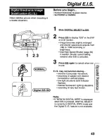 Предварительный просмотр 43 страницы Panasonic Palmcorder PV-L780 User Manual