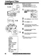 Предварительный просмотр 48 страницы Panasonic Palmcorder PV-L780 User Manual