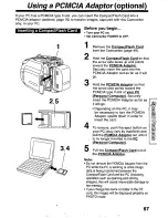 Предварительный просмотр 67 страницы Panasonic Palmcorder PV-L780 User Manual