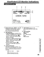 Предварительный просмотр 69 страницы Panasonic Palmcorder PV-L780 User Manual