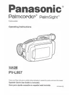 Panasonic Palmcorder PV-L857 User Manual preview