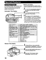 Preview for 36 page of Panasonic Palmcorder PV-L857 User Manual