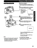 Preview for 21 page of Panasonic Palmcorder PV-QL458 User Manual