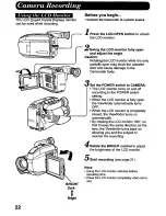 Preview for 22 page of Panasonic Palmcorder PV-QL458 User Manual