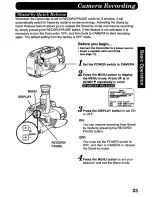 Preview for 23 page of Panasonic Palmcorder PV-QL458 User Manual