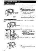 Preview for 24 page of Panasonic Palmcorder PV-QL458 User Manual