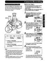 Preview for 25 page of Panasonic Palmcorder PV-QL458 User Manual