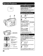 Предварительный просмотр 28 страницы Panasonic Palmcorder PV-S64 Operating Instructions Manual