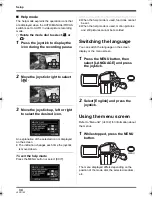 Предварительный просмотр 34 страницы Panasonic Palmcorder SDR-H18 Operating Instructions Manual