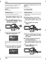 Предварительный просмотр 70 страницы Panasonic Palmcorder SDR-H18 Operating Instructions Manual