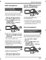 Предварительный просмотр 75 страницы Panasonic Palmcorder SDR-H18 Operating Instructions Manual