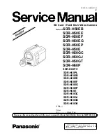 Panasonic Palmcorder SDR-H60P Service Manual preview