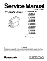 Panasonic Palmcorder VDR-D50P Service Manual preview