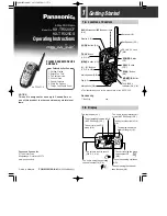 Preview for 1 page of Panasonic PalmLink KX-TR320CF Operating Instructions Manual