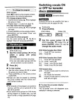 Preview for 17 page of Panasonic PalmTheater DVD-LA85 Operating Instructions Manual