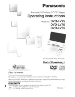 Panasonic PalmTheater DVD-LV55 Operating Manual preview