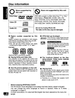 Preview for 8 page of Panasonic PalmTheater DVD-LV55 Operating Manual