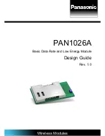 Preview for 1 page of Panasonic PAN1026A Design Manual