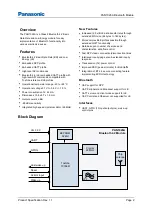 Preview for 2 page of Panasonic PAN1026A Product Specification