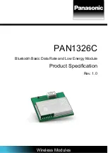 Preview for 1 page of Panasonic PAN1326C Product Specification