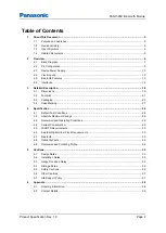 Preview for 4 page of Panasonic PAN1326C Product Specification