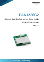 Panasonic PAN1326C2 Quick Start Manual предпросмотр