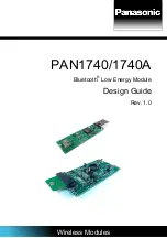 Preview for 1 page of Panasonic PAN1740A Design Manual