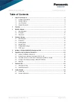 Preview for 5 page of Panasonic PAN301 Series Integration Manual