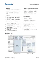 Preview for 2 page of Panasonic PAN9026 Product Specification