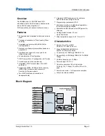 Preview for 2 page of Panasonic PAN9420 Design Manual
