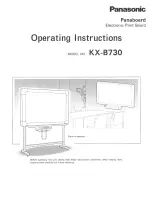 Предварительный просмотр 1 страницы Panasonic Panaboard KX-B730 Operating Instructions Manual