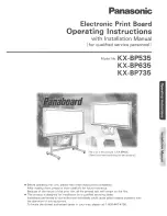 Panasonic Panaboard KX-BP535 Operating Instructions Manual preview