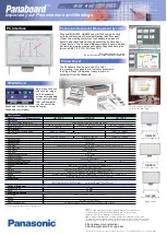 Предварительный просмотр 2 страницы Panasonic Panaboard UB-5320 Specifications