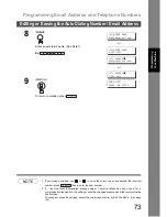 Предварительный просмотр 73 страницы Panasonic Panafax DX-800 Fax Manual