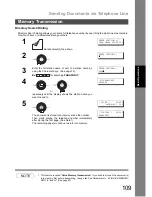 Предварительный просмотр 109 страницы Panasonic Panafax DX-800 Fax Manual