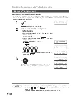 Предварительный просмотр 110 страницы Panasonic Panafax DX-800 Fax Manual