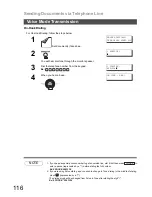 Предварительный просмотр 116 страницы Panasonic Panafax DX-800 Fax Manual