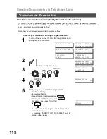 Предварительный просмотр 118 страницы Panasonic Panafax DX-800 Fax Manual