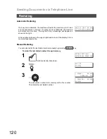 Предварительный просмотр 120 страницы Panasonic Panafax DX-800 Fax Manual