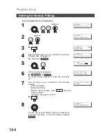 Предварительный просмотр 144 страницы Panasonic Panafax DX-800 Fax Manual