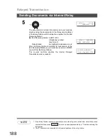 Предварительный просмотр 188 страницы Panasonic Panafax DX-800 Fax Manual