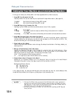 Preview for 184 page of Panasonic Panafax DX-800 Network Fax Manual